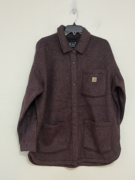 Carhartt Jackets & Blazers - Carhartt Loose Fit Snap Button Front Fleece Shirt Jacket Size XL 16-18 NWOT